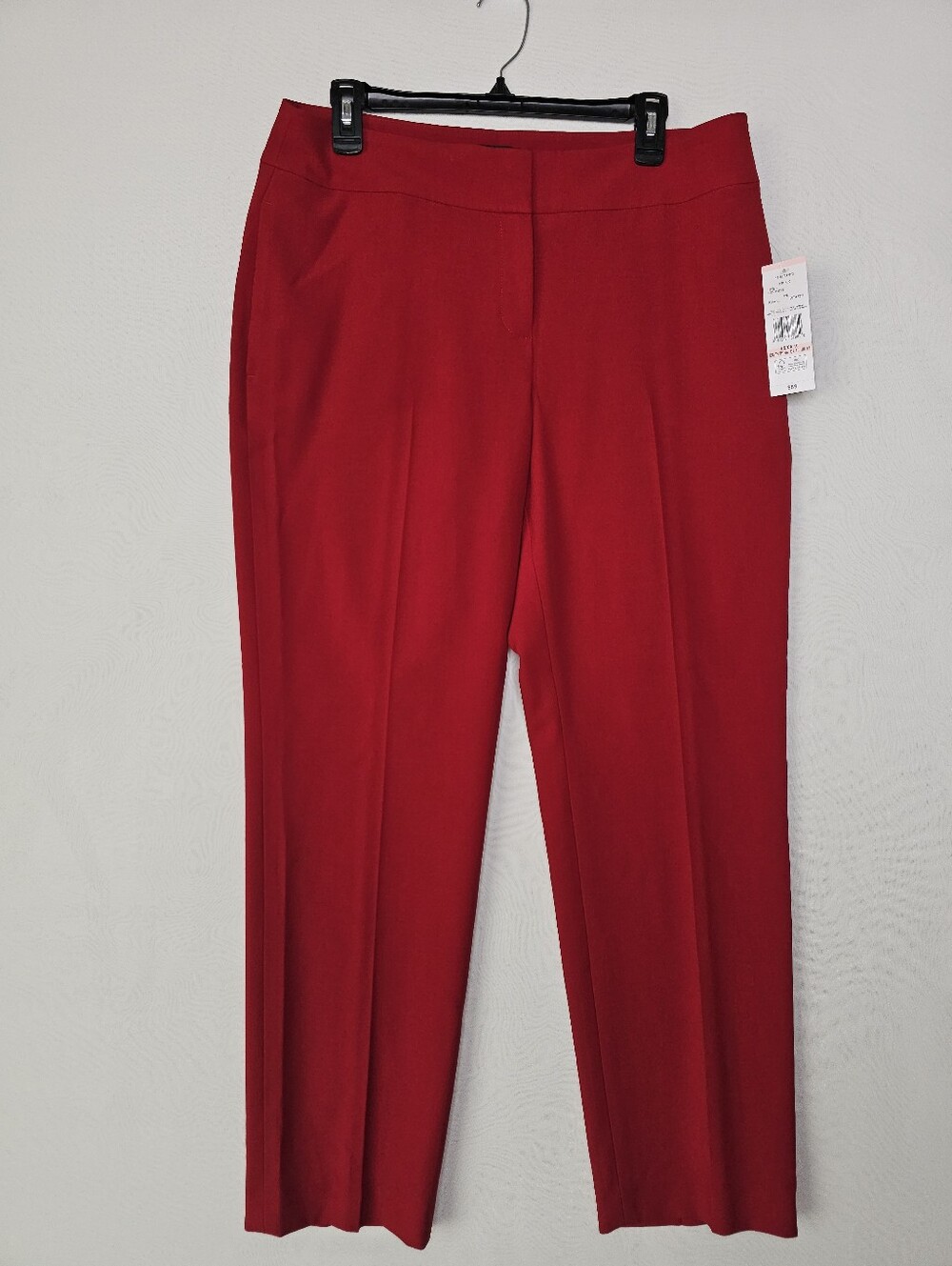 Black Label by Evan-Picone Fire Red Dress Pants Size 10 NWT